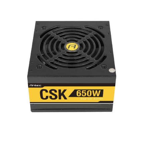 ANTEC CSK-650-EC CUPRUM STRIKE ALIMENTATORE SEMIMODULARE 650 W 80+ BRONZE ATX PFC ATTIVO NERO